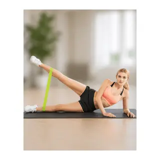 Pilates Direnç Lastiği Fitness Yoga ve Evde Spor İçin Çok Amaçlı Bant
