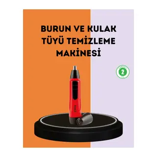 Kulak Burun Tüy Temizleme Makinesi Raks Leo Pilli Kuru Kullanım
