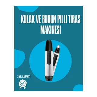 Pil ile Çalışan Kulak, Burun ve Kaş Tımar Cihazı