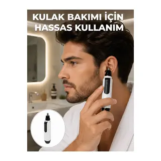Hassas 3D Bıçaklı Kulak ve Burun Tıraş Makinesi Yeni Nesil
