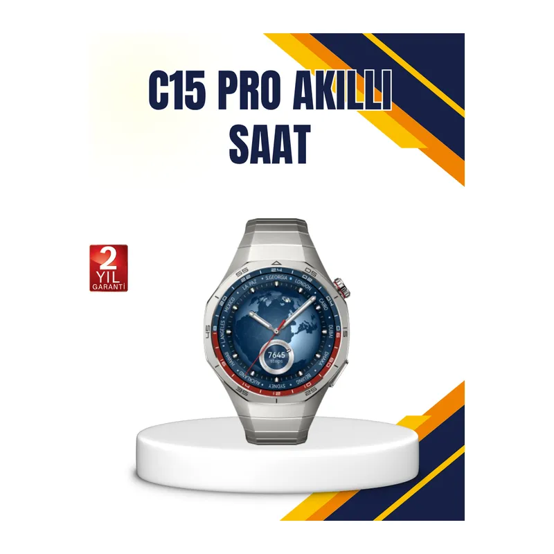 Gümüş Akıllı Saat 46mm Kasa