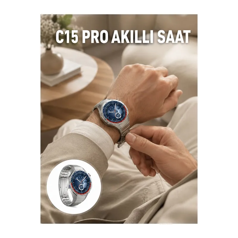 Dayanıklı Kordonlu Şarjlı Akıllı Saat