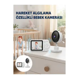 Yakınlaştırma Özellikli Gece Görüşlü Bebek İzleme Kamerası Yeni Nesil