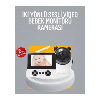Görüntülü Bebek Monitörü 4.3 İnç Ekran ve Sesli İletişim