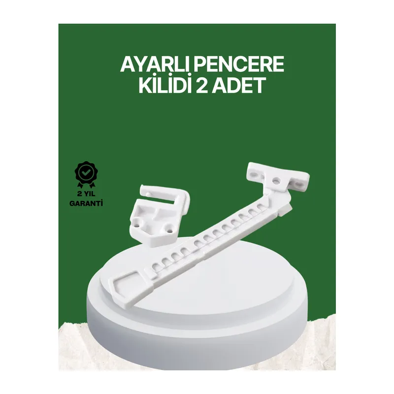 Çocuk ve Evcil Hayvanlar İçin Pencere Emniyet Kilidi 2 Adet