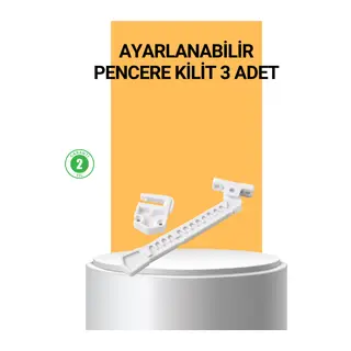 Pencere Cam Emniyet Kilidi Açılma Sınırlayıcı Set