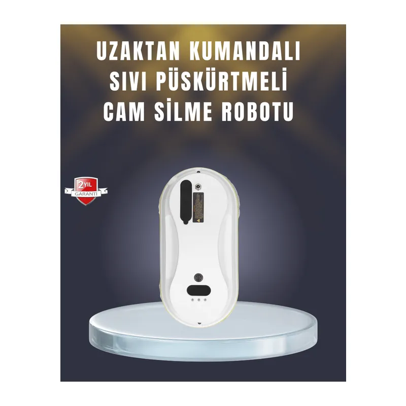 2800 Pa Güçlü Emişli Akıllı Cam Temizleyici Robot