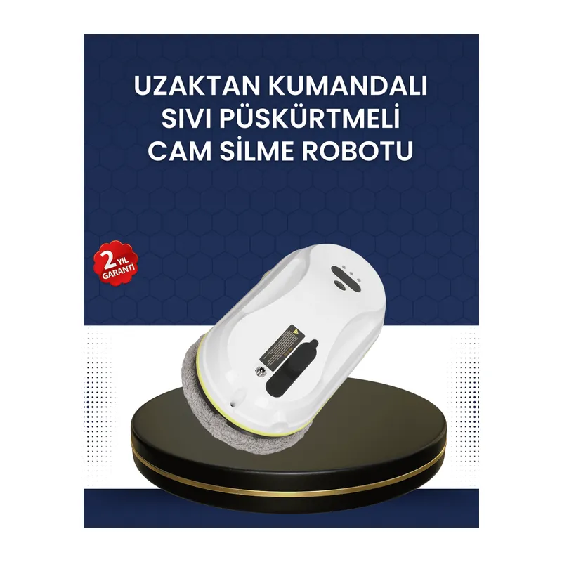 Çift Diskli Güvenli Otomatik Cam Silme Robotu