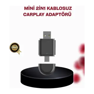 Kablosuz CarPlay Adaptörü – Bluetooth 5.4 ve Wi-Fi 6 Teknolojili Tak & Çalıştır Dönüştürücü