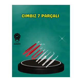 Antistatik 7’li Hassas Cımbız Takımı Manyetik Olmayan Uçlu