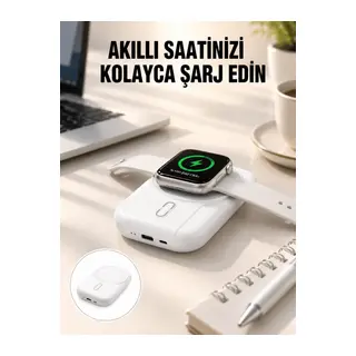 Kablosuz ve Kablolu Şarj Destekli 10000 mAh Taşınabilir Powerbank Yeni Nesil