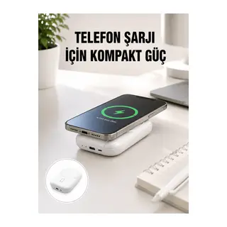 22.5W Süper Hızlı Şarjlı Çok Fonksiyonlu 10000 mAh Powerbank Yeni Nesil