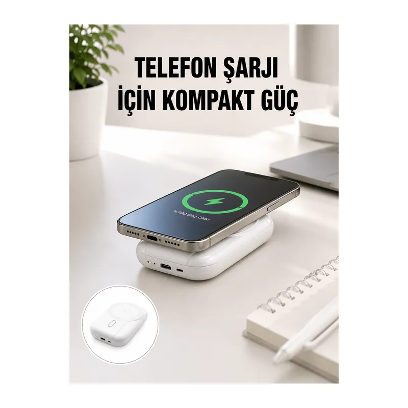 22.5W Süper Hızlı Şarjlı Çok Fonksiyonlu 10000 mAh Powerbank Yeni Nesil