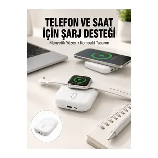 Yüksek Kapasiteli 22.5W Hızlı Şarj Taşınabilir Powerbank Yeni Nesil
