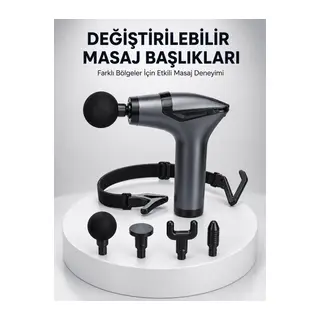 AKTÜEL 3in1 Taşınabilir Şarjlı Titreşimli Masaj Cihazı Çok Fonksiyonlu Yeni Nesil