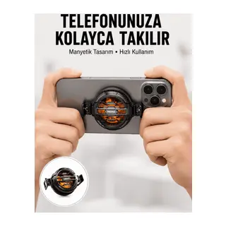 Telefon Soğutucu | LED Işık Efektli | Power Aparatlı | Sessiz ve Taşınabilir Model Yeni Nesil