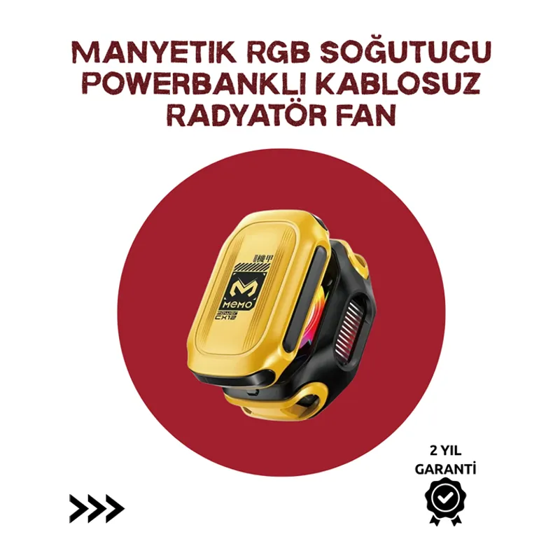 Akıllı Dijital Kontrollü Soğutucu | AI & Standart Mod | 7 Kanatlı Fan Tasarımı