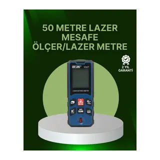 50 Metre Lazer Mesafe Ölçer Profesyonel Dijital Ölçüm Cihazı