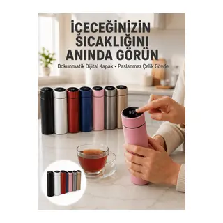 Yüksek Isı Korumasına Sahip Taşınabilir Çelik Termos Yeni Nesil