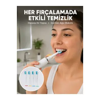 Günlük Ağız Bakımı İçin Nazik ve Etkili Yedek Başlık Seti Yeni Nesil
