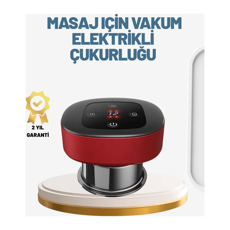 Akıllı Vakumlu Kupa Masaj Cihazı Ağrı Giderici ve Rahatlatıcı Terapi