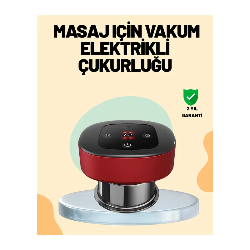 4’ü 1 Arada Elektrikli Çukurluk Masaj Seti Isı Masaj ve Kırmızı Işık