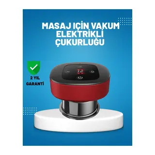 Elektrikli Vakumlu Çukurluk Masaj Aleti Isıtmalı ve Kırmızı Işıklı Terapi Seti
