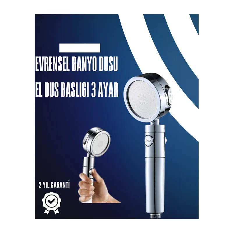 Dayanıklı ve Ergonomik Tasarımlı Ayarlanabilir El Duş Başlığı
