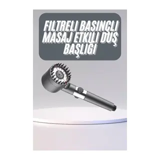 Yüksek Performanslı Masaj Etkili Su Tasarruflu Duş Başlığı Krom Kaplama Uzun Ömürlü