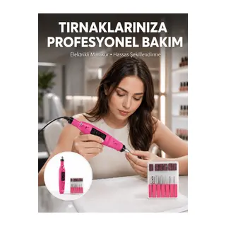 Elektrikli Profesyonel Manikür Pedikür Seti Değiştirilebilir Başlık Seçeneği Yeni Nesil