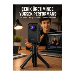 Günlük Kullanıma Uygun Mini Video Kamera Vlog Çekimleri İçin Yeni Nesil