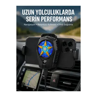 Mobil Cihaz Soğutma Radyatörü – Metal+ABS, Type-C Kablolu Yeni Nesil