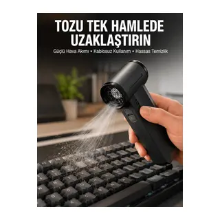 Yüksek Hızlı Kablosuz El Tipi Hava Üfleme Temizlik Cihazı Yeni Nesil