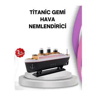 Ultra Sessiz Titanik Gemi LED Işıklı Aroma Difüzörü Oda Nemlendirici
