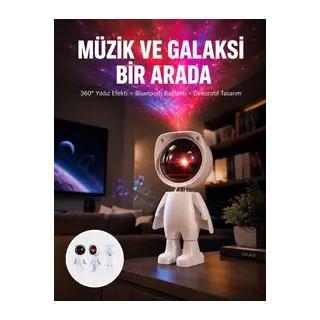 Gün Batımı Projektör Lamba Astronot Görünümlü Dekoratif Masa Lambası Yeni Nesil