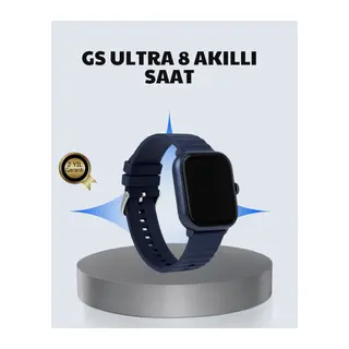 Akıllı Saat 360 mAh Çoklu Spor Modlu Lacivert Siyah Kordon