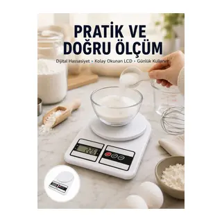 Pratik ve Şık Tasarımıyla Dijital Mutfak Tartısı Yeni Nesil
