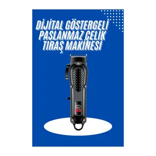 Profesyonel Saç Kesme Aleti Dijital Saç Sakal Tıraş Makinesi Uzun Ömürlü