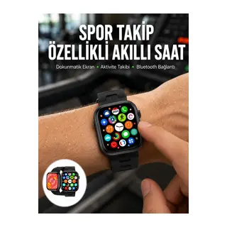 Akıllı Saat Çağrı Cevaplama Müzik Dinleme Plastik Kordon Mesaj Bildirimleri Yeni Seri