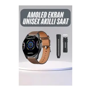 Yuvarlak Kasa 46mm Akıllı Saat Android Ve IOS Uyumlu Uyku ve Sağlık Takibi