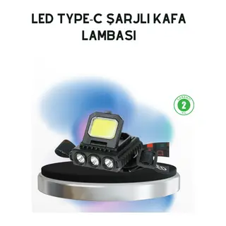 Şarjlı LED Kafa Lambası 800 Lumen COB XPE Ayarlanabilir Başlıklı