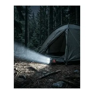 3 LED El Feneri 5 Modlu Güçlü Aydınlatma ve Metal Klipsli
