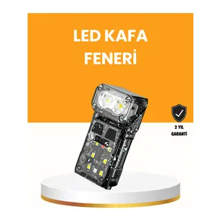 Kamp ve Outdoor İçin LED Far 10 Saat Pil Sensörlü Manyetik