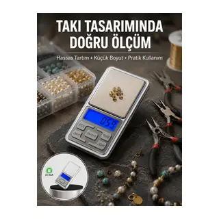 Mavi Işıklı LCD Ekranlı Hassas Tartı Terazisi Yeni Nesil