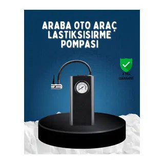 Elektrikli Hava Kompresörü Type-C USB Şarjlı Çok Fonksiyonlu Lastik Pompası