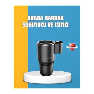 Dijital Ekranlı Akıllı Bardaklık Araç İçi Termal Isıtıcı Soğutucu