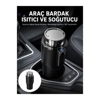 Isıtma Soğutma Özellikli Araç Bardaklığı Çakmak Girişli Akıllı Yeni Nesil