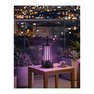 UV Mor Işık Elektrikli Böcek Öldürücü Lamba Gece Aydınlatmalı Sessiz ve Güvenli Kullanım