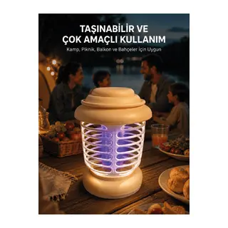 Askılı Tasarıma Sahip LED Aydınlatmalı Sinek Kovucu