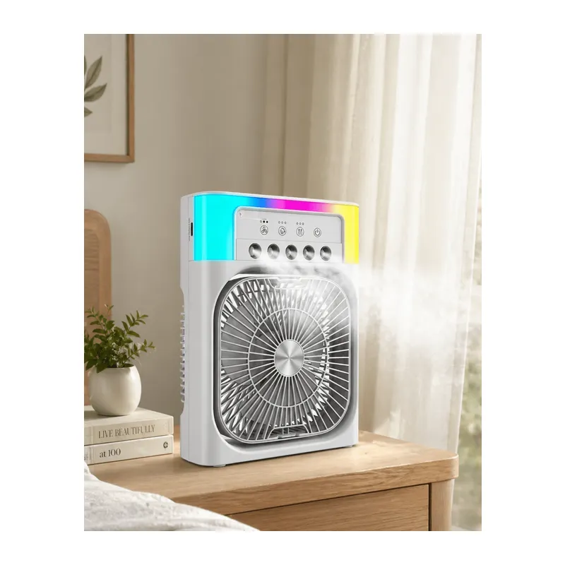 Su Buharlı Mini Klima Fan RGB Işıklı Taşınabilir Serinletici